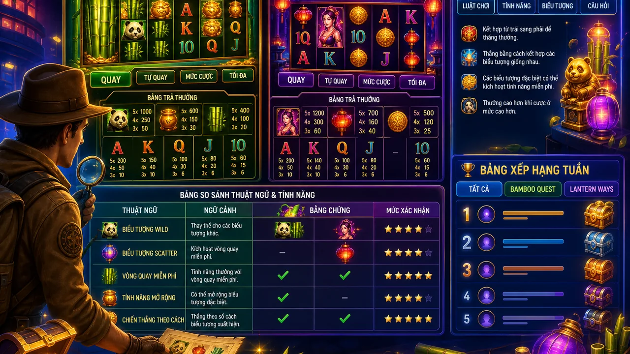 Giải mã luật chơi và bảng top game pg88: cách hiểu thuật ngữ tiếng Anh trong slot