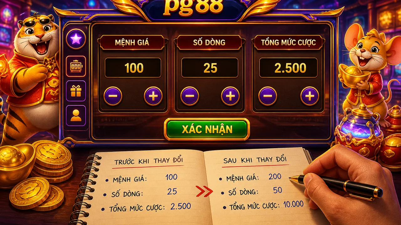 Đọc đúng bảng thiết lập trước lượt quay: cách kiểm tra mức cược trong slot pg88